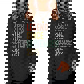 Legend 2015 10Th Birthday For Boy Girl 10 Year Old Women Sweatshirt | Mazezy