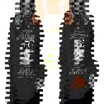 Lesen Ich Bin Kein Bücherwurm Ich Bin Eine Bücher Owl Sweatshirt Frauen - Seseable