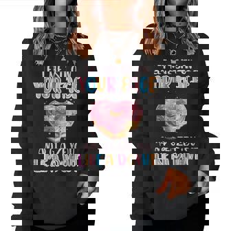 Let Me Sit On Your Face Glazed Donut Inappropriate Men Women Sweatshirt | Mazezy