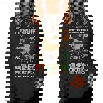 Life Without Horses グルーヴィーな乗馬 乗馬 レディーススウェットシャツ - Kawaiitshirt