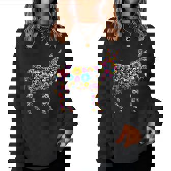 Lindo Burro De Flores Enerano Burro Floral Sudadera Mujer - Regaloses