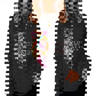 With Lion Mum Mother Colourful Motif For Mother's Day Or Birthdays S Sweatshirt Frauen - Seseable