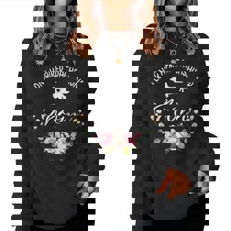 Long Haired Dachshund Dog Mom Silhouette Mother's Day Women Sweatshirt - Thegiftio