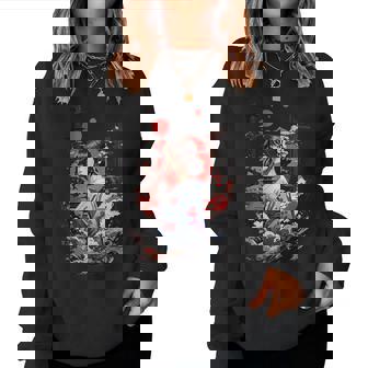 I Love Japan 東京都 日本の女の子 タトゥーアート レディーススウェットシャツ - Kawaiitshirt