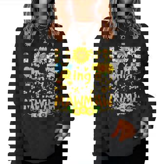 I Love Being A Mawmaw Bee And Sunflowers Women Sweatshirt - Thegiftio UK