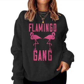 Lustiges Flamingo Gang Flamingo Urlaub Sweatshirt Frauen - Geschenkecke