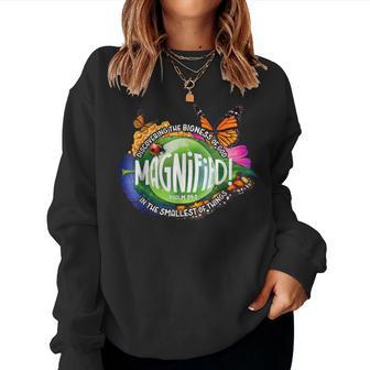 Magnified Vbs 2025 Discovering The Bigness Of God Christian Women Sweatshirt - Thegiftio UK