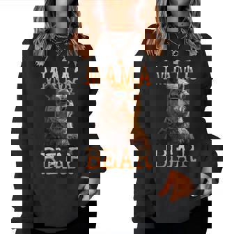 Mama Bearママベア ママベア 母の日 グリズリー ママベア レディーススウェットシャツ - Kawaiitshirt