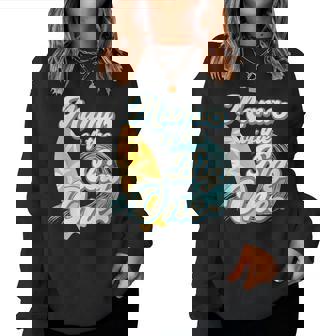 Mama Of The Big One Wave Surf 1St Birthday Boy Girl Family Women Sweatshirt - Seseable