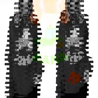 Mama Of The Birthday Boy Tractors Farm Trucks Family Party Women Sweatshirt - Thegiftio