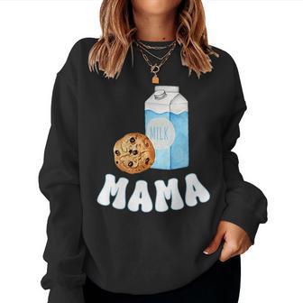 Mama Cookies Milk Sweet One 1St Birthday Family Matching Women Sweatshirt - Thegiftio