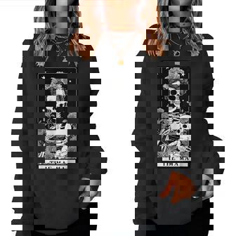 The Mama Gothic Tarot Motherhood Mom Skeleton Mother's Day Women Sweatshirt | Mazezy