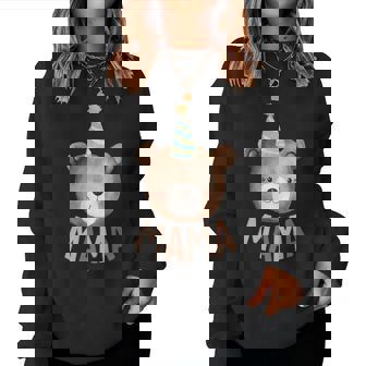 Mama Teddy Bear 1St Birthday Boy Girl Family Matching Party Women Sweatshirt - Thegiftio