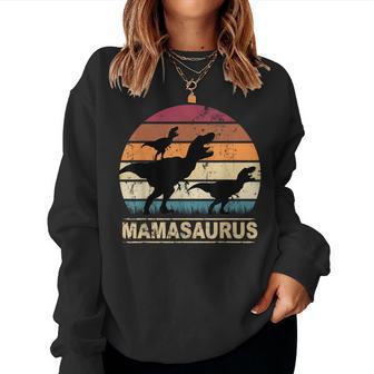 Mamasaurus Rex Dinosaur Pyjamas Dino Twins Mamaaurus Sweatshirt Frauen - Geschenkecke