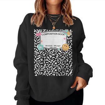 Matching Group Halloween Teacher Composition Book Notebook Women Sweatshirt - Thegiftio