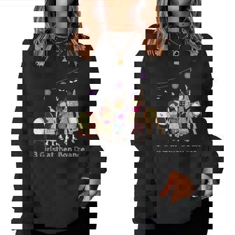 Maui Mon Hawaii Trendyお盆 3人の女の子 レディーススウェットシャツ - Kawaiitshirt