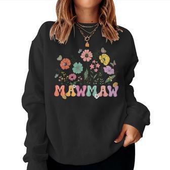 Mawmaw For Grandma Wildflower Floral Women Women Sweatshirt - Thegiftio UK