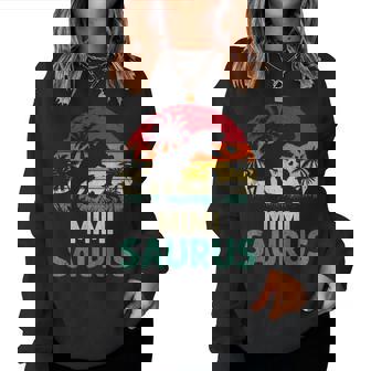 Mb Vintage Mimi Saurus Dino Father's Day Mother's Day Women Sweatshirt | Mazezy