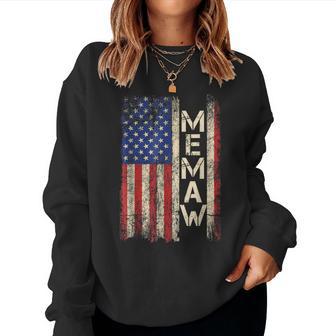 Memaw American Flag Mother's Day For Women Women Sweatshirt - Thegiftio UK