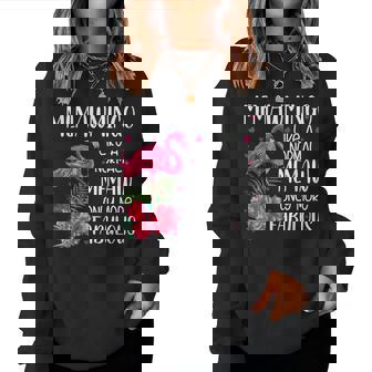 Memawmingo Like A Normal Memaw Flamingo Lover Mother's Day Women Sweatshirt - Monsterry