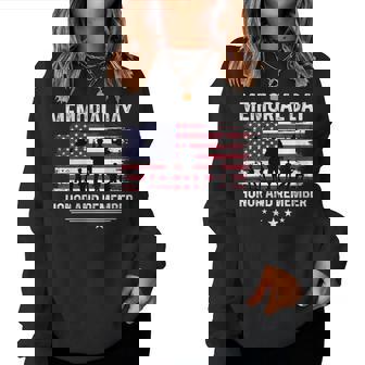 Memorial Day Honor And Remember Women Women Sweatshirt - Monsterry