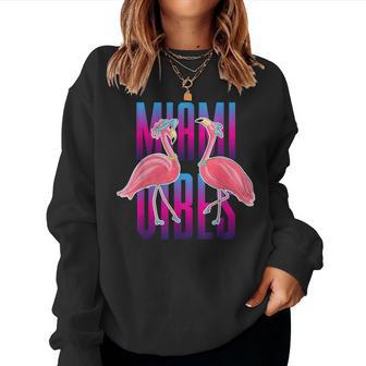 Miamiibes Coolummer Miami Florida Flamingo Sweatshirt Frauen - Geschenkecke