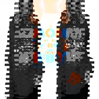 Mom Of The Birthday Boy Matching Family Blippy Women Sweatshirt | Seseable UK