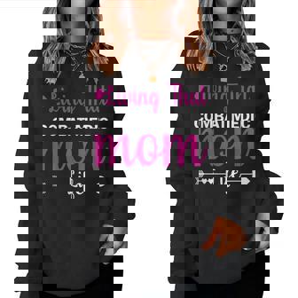 Mom For Combat Medic Quote Present Women Sweatshirt - Thegiftio