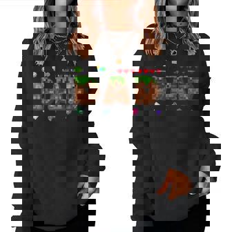 Mom And Dad Of The Birthday Boy Pixel Game Matching Family Women Sweatshirt - Thegiftio