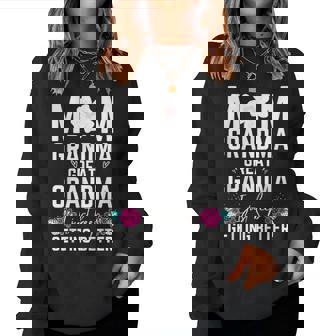 Mom Grandma Great-Grandma Mother’S Day Grandma Women Sweatshirt | Mazezy