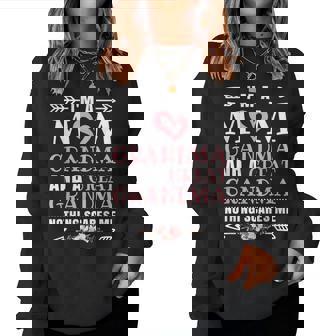 Mom Grandma Great Grandma Grandmother Women Sweatshirt - Monsterry