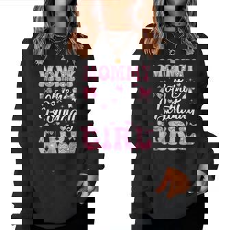Mommy Of The Birthday Girl Family Pink Coquette Bow Women Sweatshirt - Thegiftio