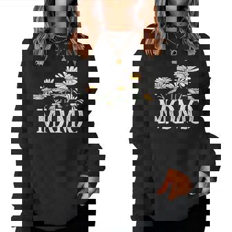 Momo Floral Chamomile Mother's Day Momo レディーススウェットシャツ - Kawaiitshirt