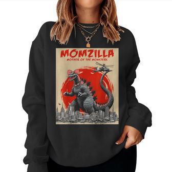 Momzilla Mother Of Monsters Retro Vintage Mama Mother's Day Women Sweatshirt - Thegiftio UK