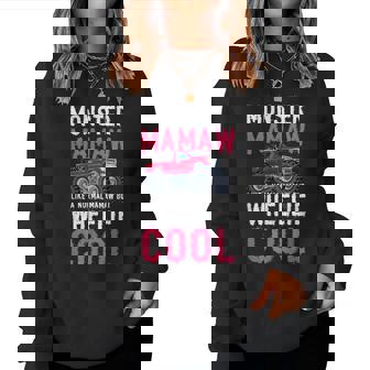 Monster Mamaw Wheelie Cool Monster Truck Mamaw Grandma Women Sweatshirt - Monsterry