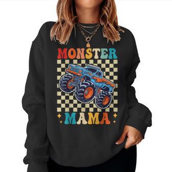 Monster Truck Mama Mom Family Matching Monster Truck Lovers Women Sweatshirt - Thegiftio UK