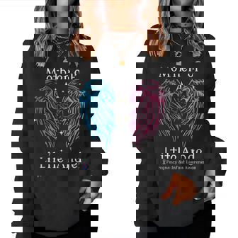 Mother Of A Little Angel Pregnancy & Infant Loss Awareness Women Sweatshirt - Monsterry
