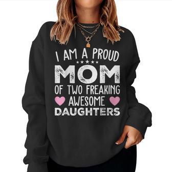 Mother Of Two 2 Girls Mother Of 2 Boys Mother's Day Women Sweatshirt - Thegiftio UK