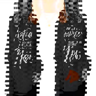 Mother's Day For Adoptive Moms Adoption Made Me A Mom Women Sweatshirt | Mazezy