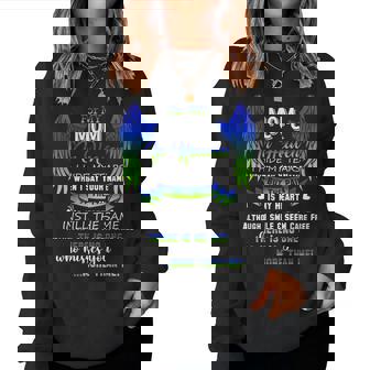 Mother's Day Father's Day For My Mom In Heaven I Hide My Tears When I Say Your Name Small Black Women Sweatshirt | Mazezy