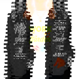 Mother's Day Gardening Garden And Book Lover Women Sweatshirt - Monsterry