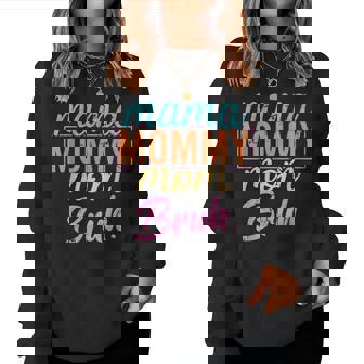 Mama Mommy Mom Bruh Vintage Mother Women Sweatshirt | Mazezy