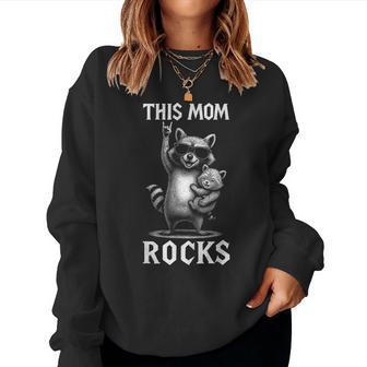 Mother's Day Raccoon Novelty Mother's Day Women Sweatshirt - Thegiftio UK