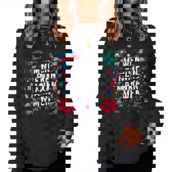 Mwen Renmen Manman Mwen ハイチ国旗 I Love My Mother レディーススウェットシャツ - Kawaiitshirt