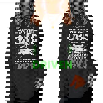 My Other Car Is Autonomally Drived Tech ユーモア レディーススウェットシャツ - Kawaiitshirt