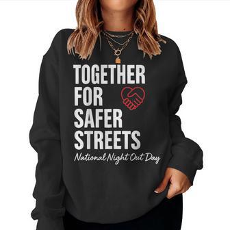 National Night Out Day August 2025 Women Women Sweatshirt - Thegiftio UK