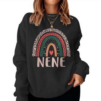Nene Rainbow Grandma Grandmother Nene Women Sweatshirt - Thegiftio