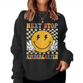 Next Stop Kindergarten Preschool Graduation 2025 Boy Girl Women Sweatshirt - Thegiftio UK