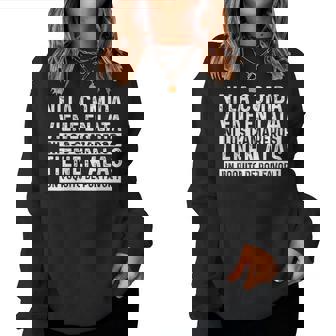 Ni La Comidaiene En Lata Ni Los Camareros Tienen Alas Cuello Sudadera Mujer - Regaloses
