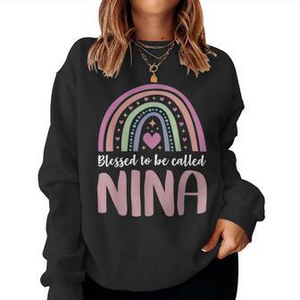 Nina For Grandma Blessed Nina Women Sweatshirt - Thegiftio UK